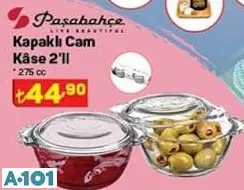 PAŞABAHÇE KAPAKLI CAM KASE PAŞABAHÇE KAPAKLI CAM KASE
